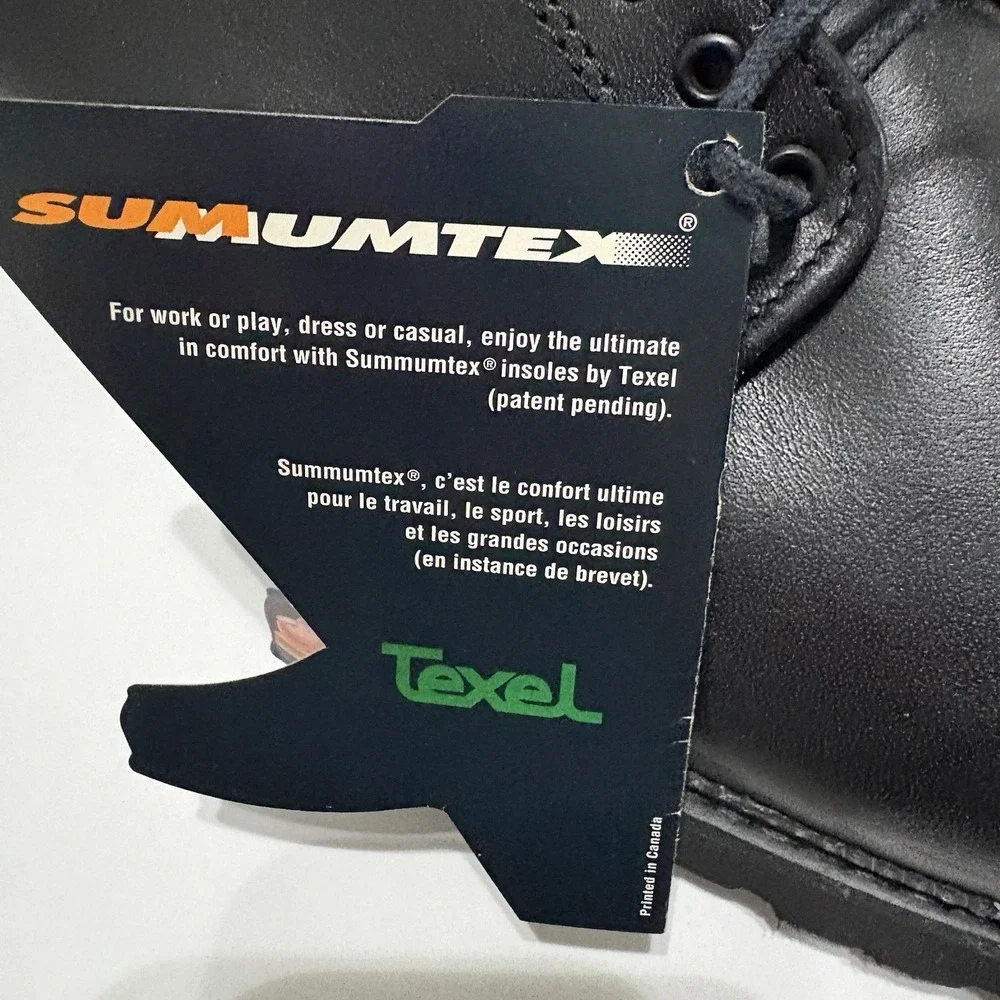 Texel Summumtex Black Leather Oxford Shoes Men's Size 13 M USA Vibram‎ Sole